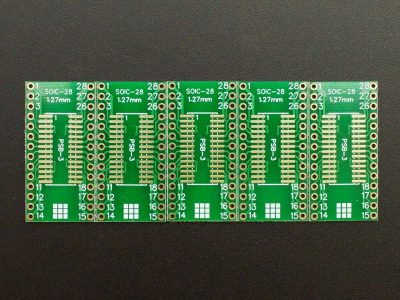 PCB SMD-28 to DIP ENIG SOIC Side