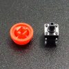 Tactile Pushbutton Red 6mm - Disassembled