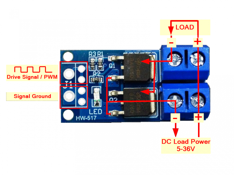 D4184 Mosfet Control Module Protosupplies 0390