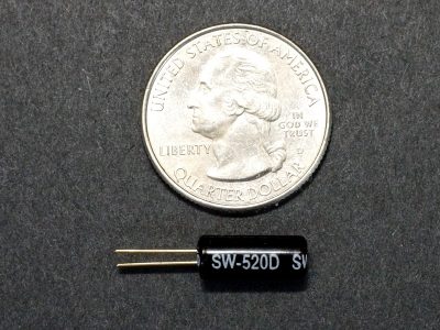 SW-520D Ball Tilt Switch Sensor - Size Comparison