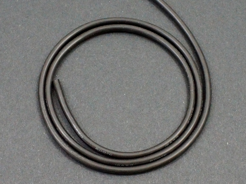 black high T silicone wire 3D Cavo in silicone alta temperatura nero AWG28 