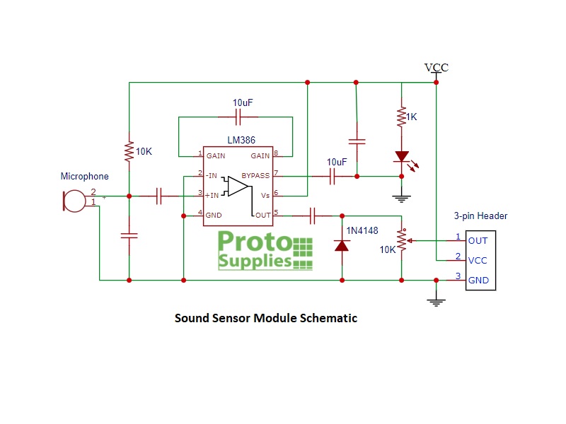 Sound Sensor Module Protosupplies