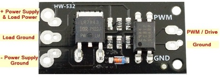 LR7843 MOSFET Control Module - Connections