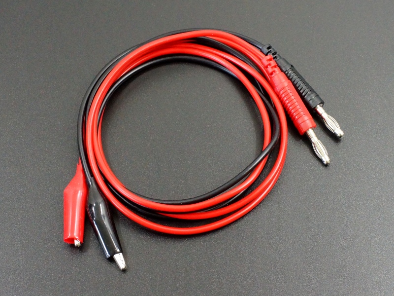 2pcs 30 V 5 A 80 CM Banana Plug à clip électrique Test Leads Cables 