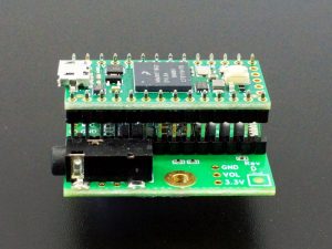 Teensy 4.x Audio Adapter - Side View with Double Insulator Headers