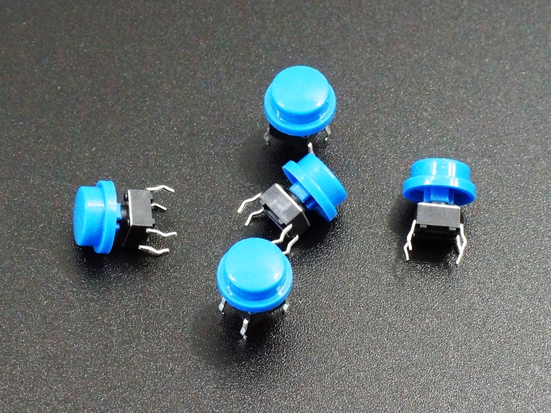 Tactile Pushbutton Blue 6mm - 5 Pack