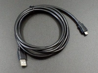 USB 2.0 to Micro-B Cable Black - 6 feet