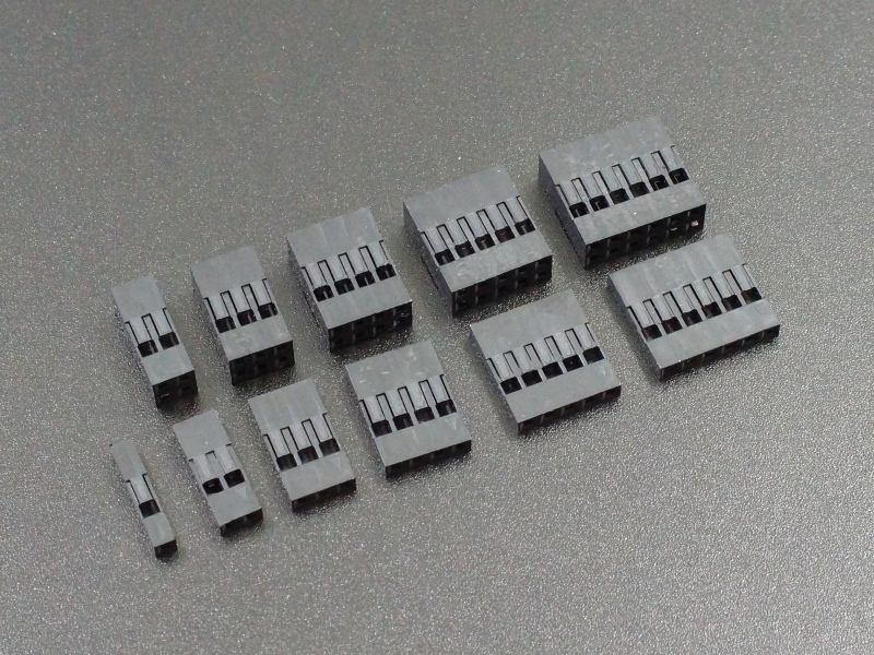 2.54 mm 0.1" carte mère dupont type BLACK Boîtiers Sertissage Connecteur Pack Kit 