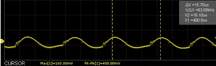 AC Adapter 5V 2A Ripple and Noise at 2A