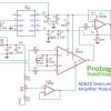 AD620 Instrumentation Amplifier Module Schematic