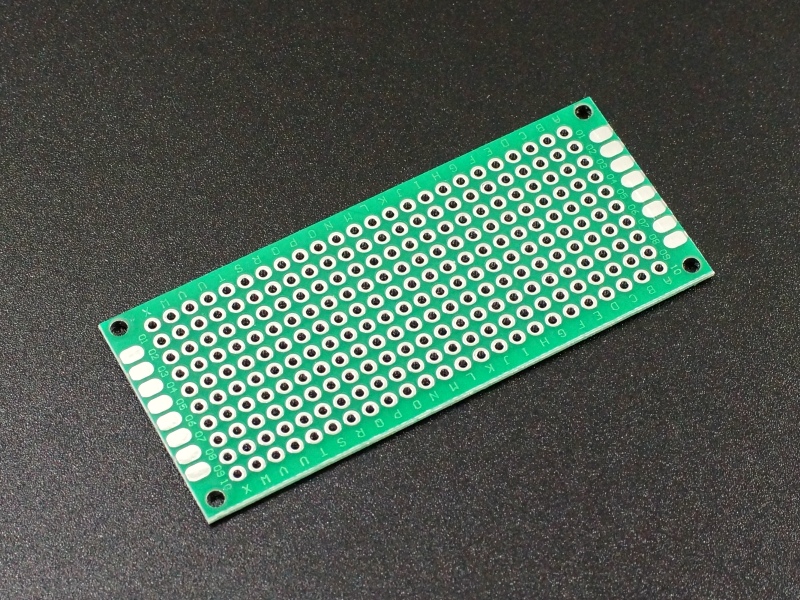 2xpcs Prototype PCB universel double face circuit imprimé 3 x 7cm Bleu 