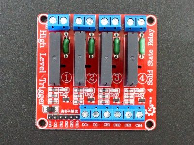 Solid State Relay Module 4 x 5V - Top