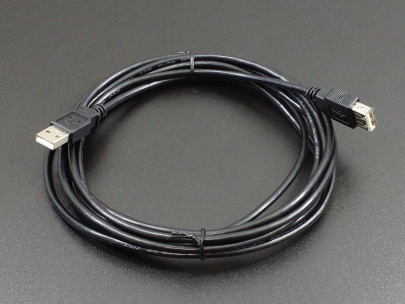 USB 2.0 Extension Cable Black - 10 feet