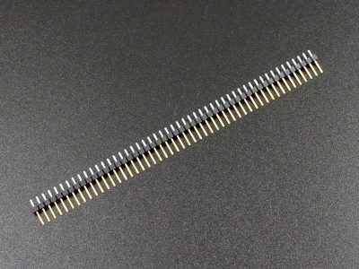 Header Male 1 x 50 Single-Row Selective Gold Plated