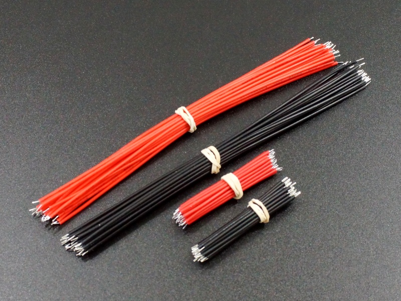 24 AWG Stranded 6" Leads Cut & Stripped Hook Up Wires 200pcs Total 10 Colors 