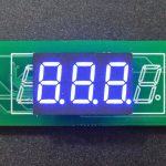 LED 7-Segment 0.36 x 3 Blue - On
