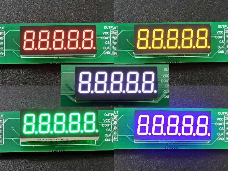 LED 7-Segment 0.36 x 5 - Color Composite