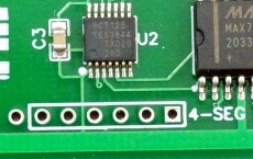 MAX7219 0.56 3-4 Digit 7-Segment Display Board - Showing Pin Offset
