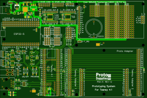 Prototyping System For Teensy 4.1 CAD Top