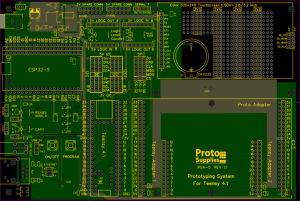 Prototyping System for Teensy 4.1 PCB Rev 1 Inner Layers