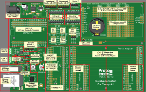 Teensy Prototyping System Baseboard Layout