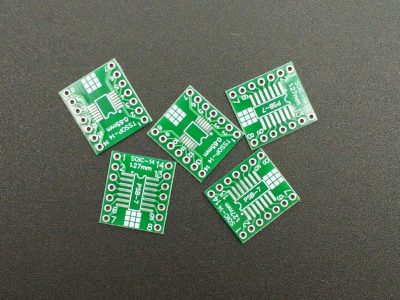 PCB SMD-14 to DIP HASL 5 Pack
