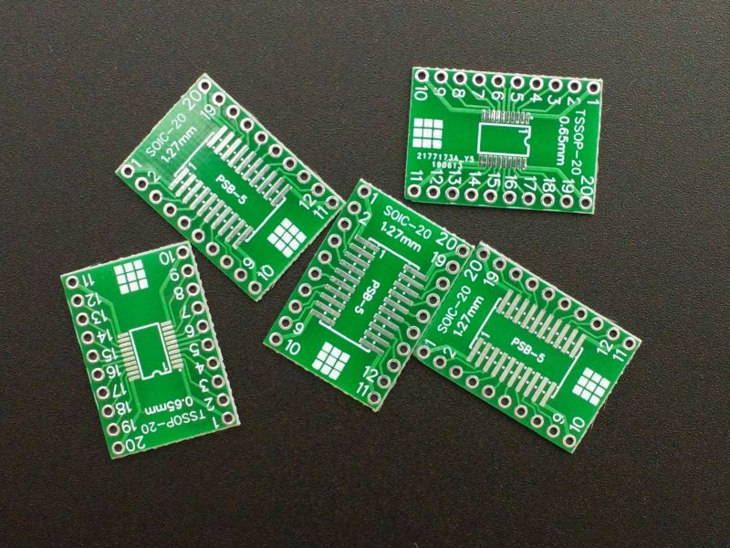 PCB SMD-20 to DIP HASL 5 Pack