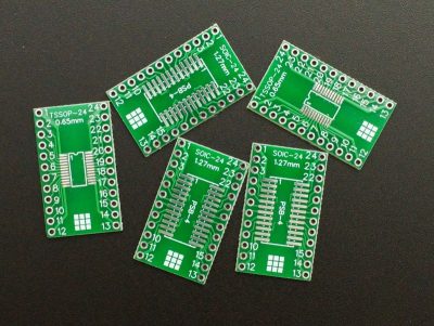 PCB SMD-24 to DIP HASL 5 Pack