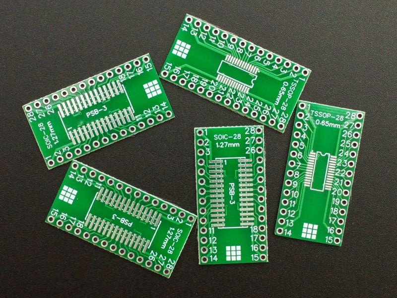 PCB SMD-28 to DIP HASL 5 Pack