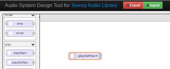 Audio System Design Tool playSdWav1