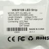 WS2812B Addressable RGB LED Strip 5m 300 LEDs White IP30 Label