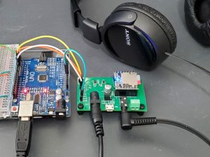 Mini MP3 Player Baseboard with Headphones