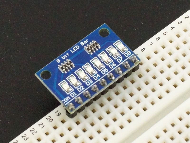 LED Red Indicator Module In Breadboard