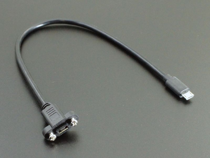 USB 2.0 Micro-B Panel Mount Extention Cable