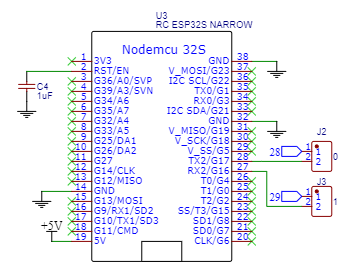Project System ESP32-S Section Schematic