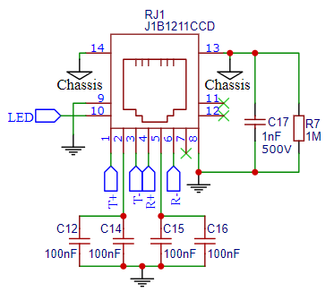 Project System Ethernet Schematic
