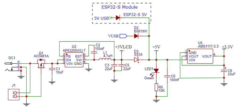 Project System Power Section Schematic