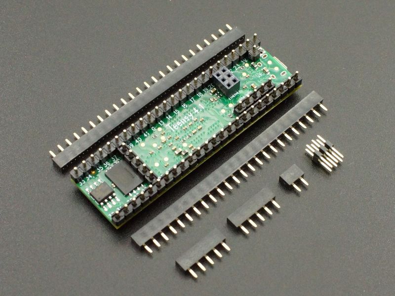 Teensy 4.1 Fully Loaded For Prototyping System Bottom Side - Low Profile